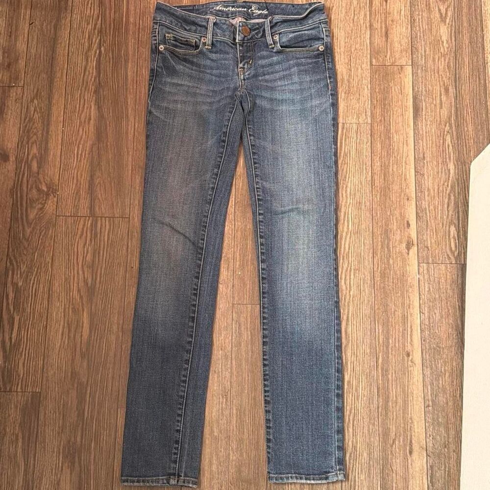American-eagle Women's Blue and Navy Jeans